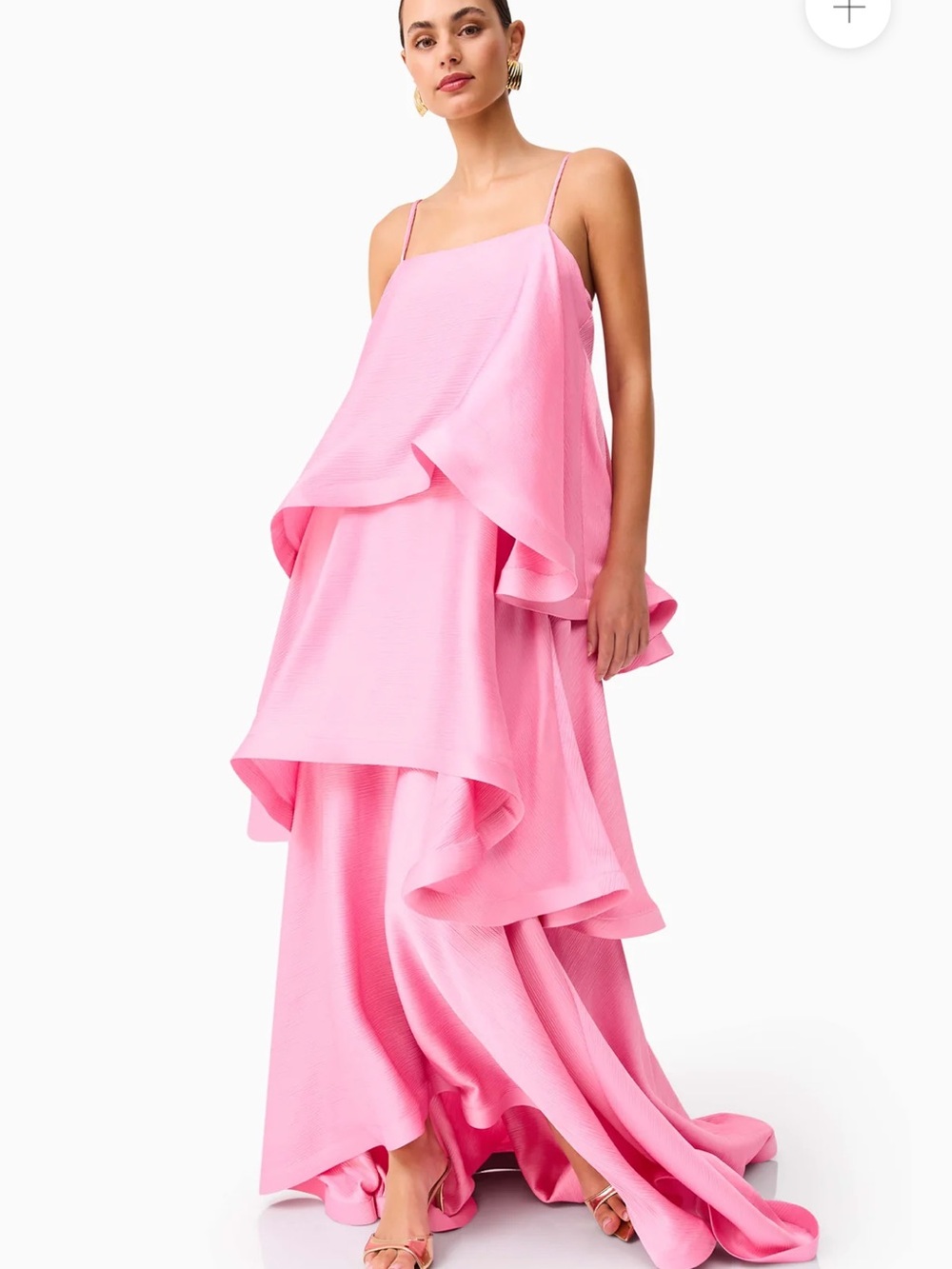 Tilly Pink Tiered Ruffle Maxi Dress - Picture 2 of 11